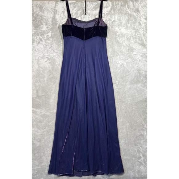 Vintage Prom Evening Dress Size: 13/14 Purple/Black Indie Fairycore Y2K Glitter - Picture 4 of 13